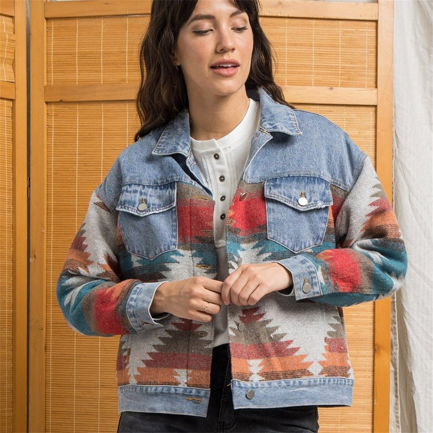 Aztec Denim jacket