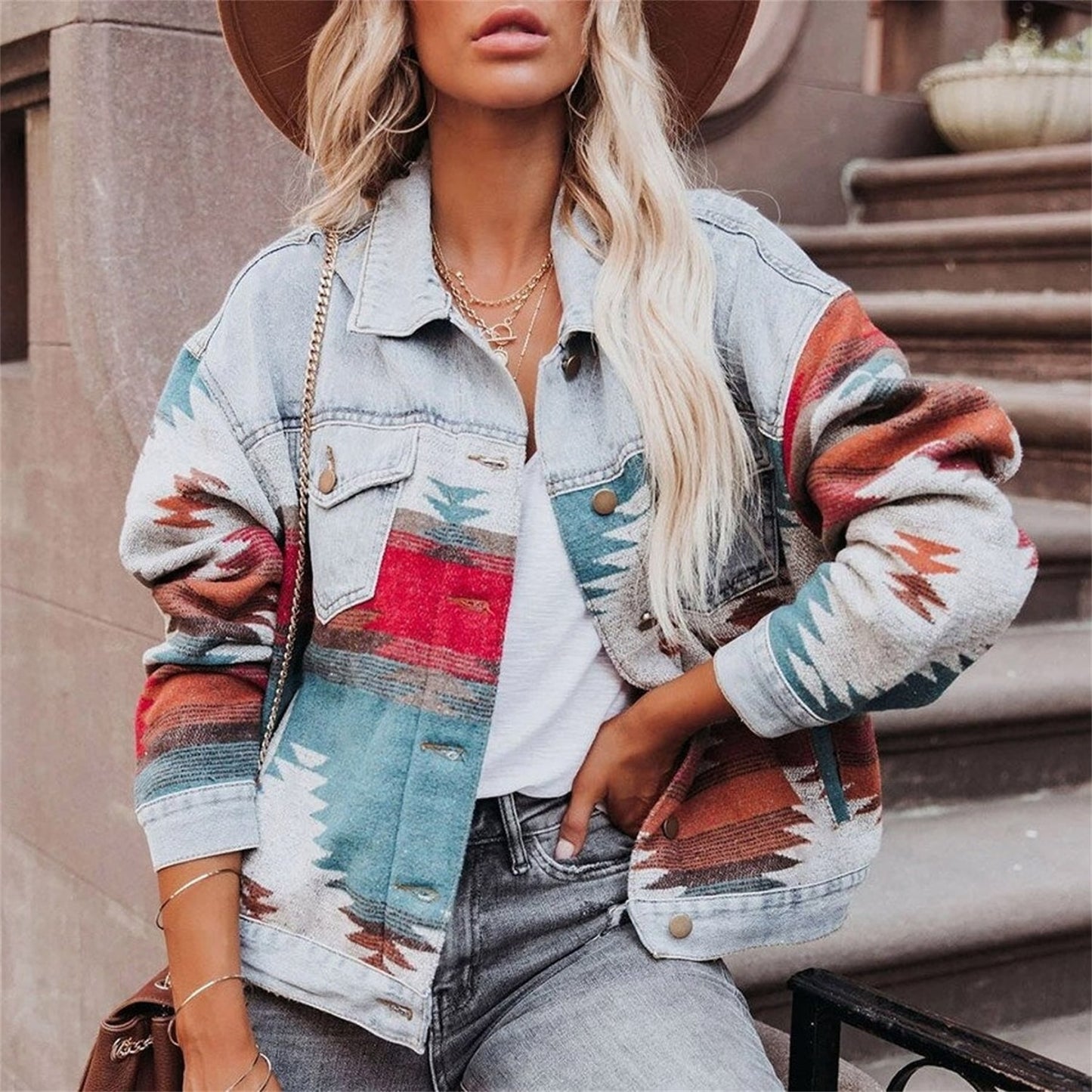 Aztec Denim jacket