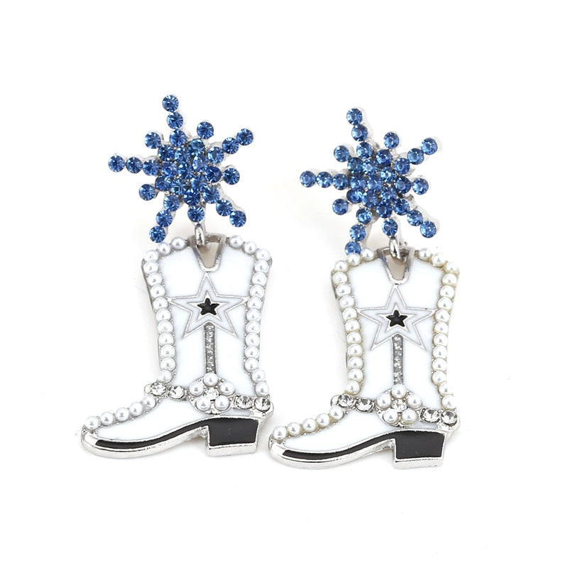 Beaded Boot Earrings