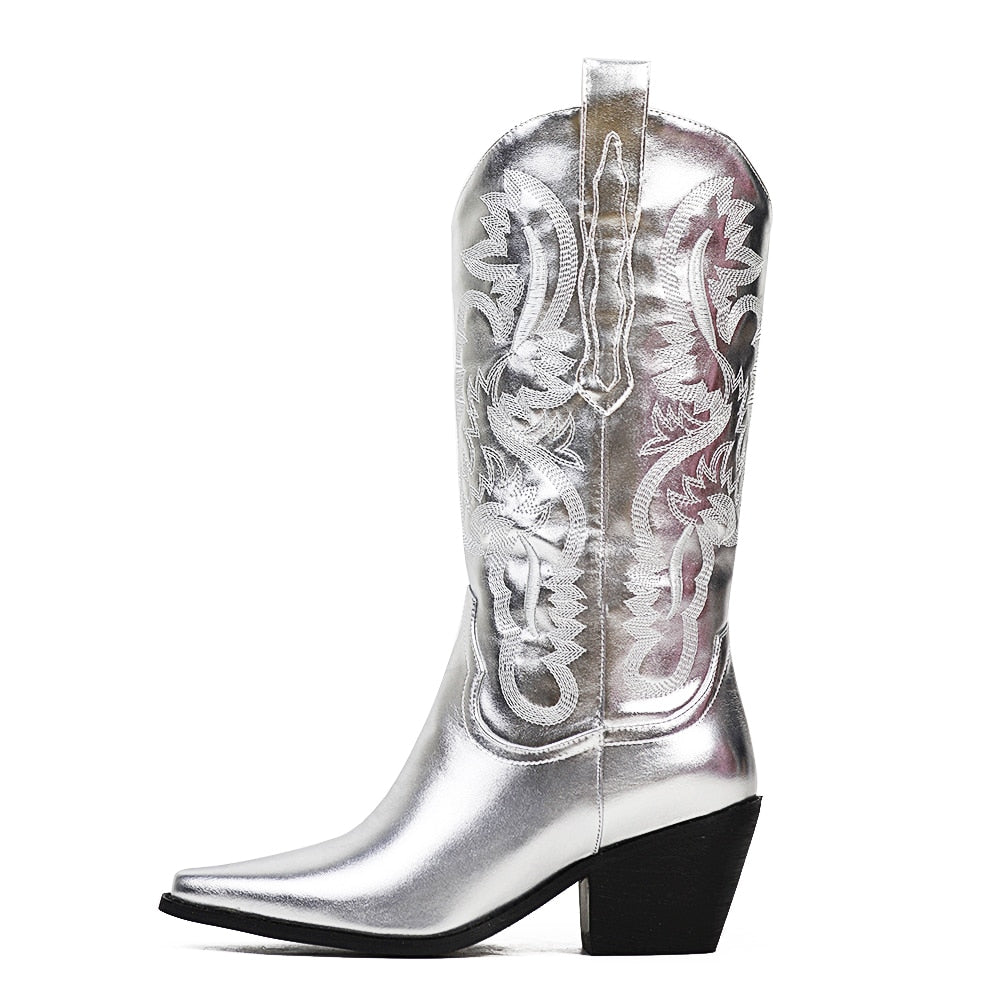 Metallic Cowgirl Boots (Multiple Colours Available 👀)