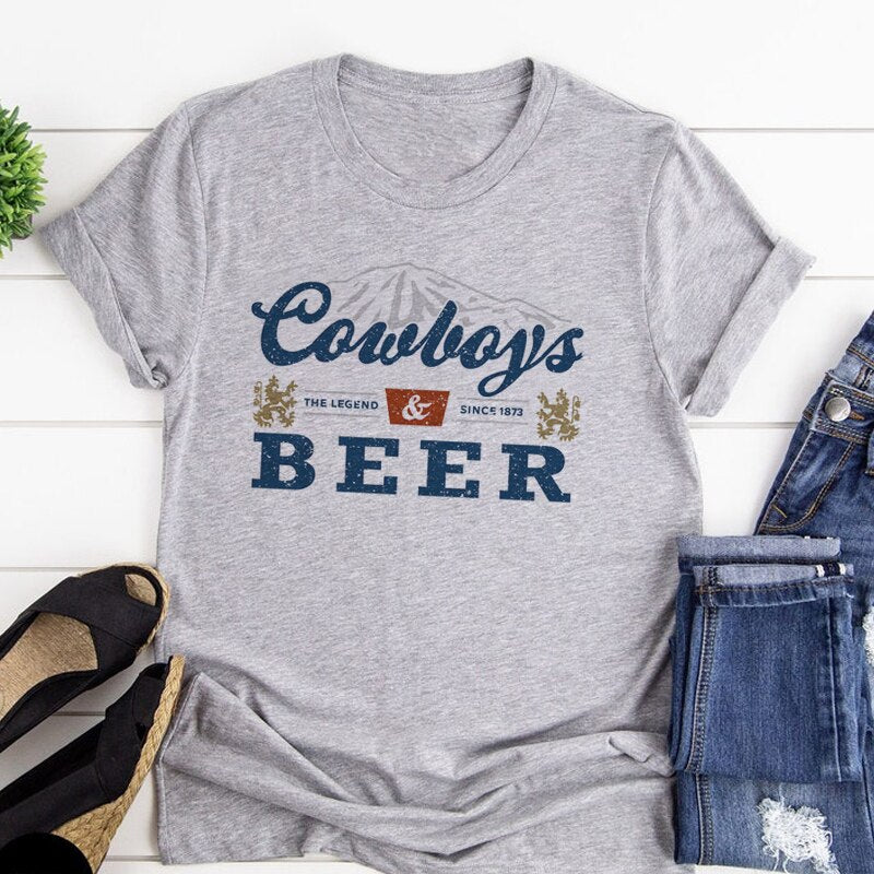 Cowboys and Beer Tee