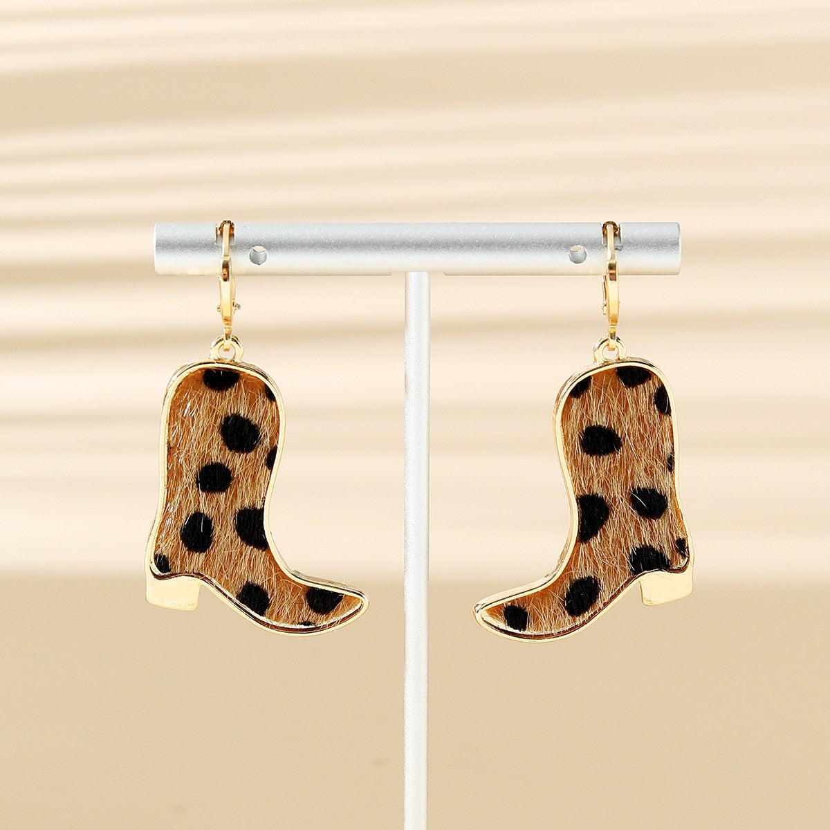 Cowprint Earrings