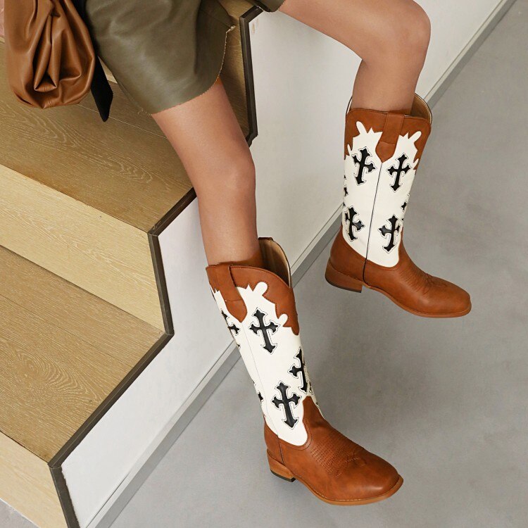 Tall Cross Cowboy Boots