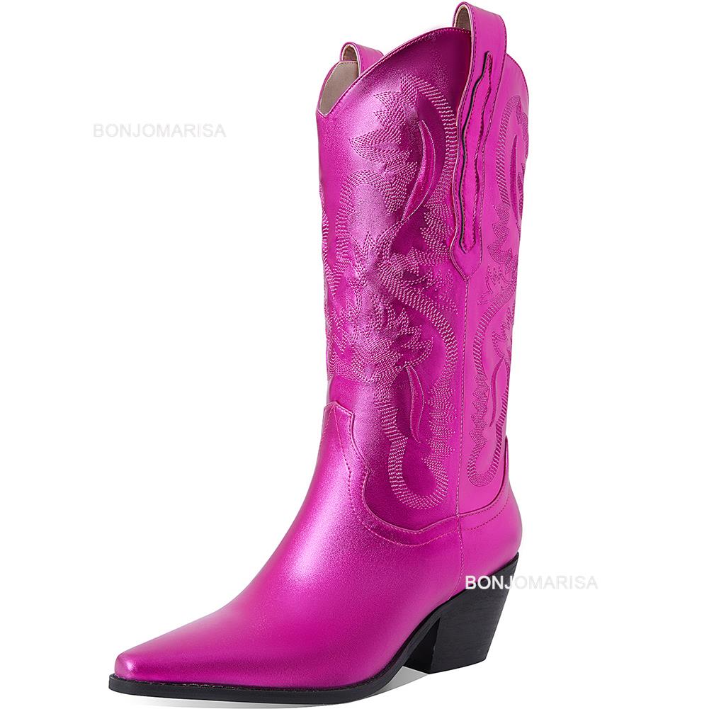 Metallic Cowgirl Boots (Multiple Colours Available 👀)