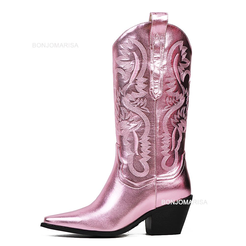 Metallic Cowgirl Boots (Multiple Colours Available 👀)