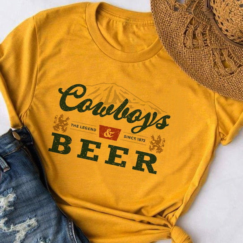 Cowboys and Beer Tee