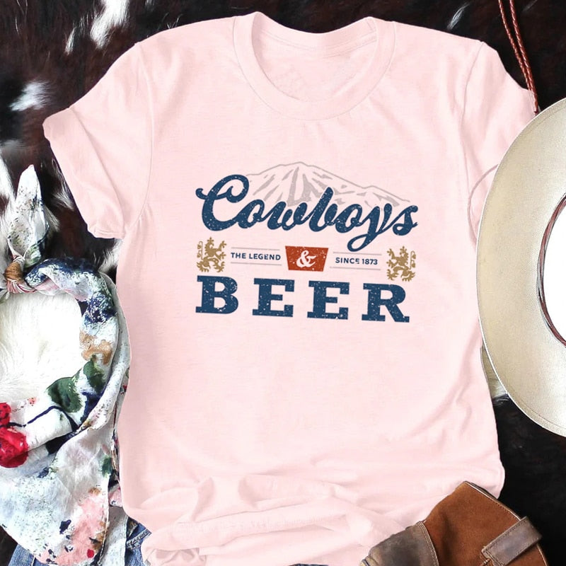 Cowboys and Beer Tee